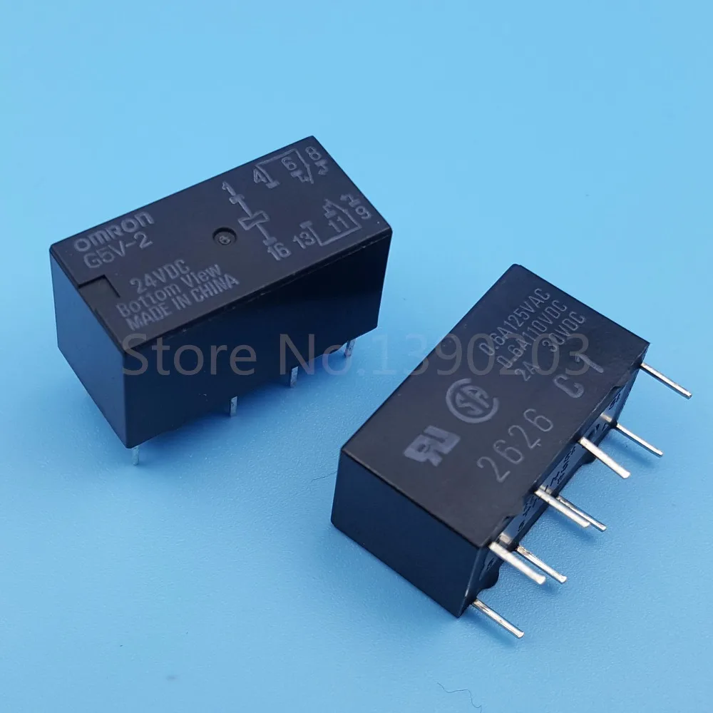 10 шт. Omron G5V 2 DC24V 8Pin DPDT PCB Крепление низкая стоимость реле сигнала|signal relay|pcb mount relaypcb