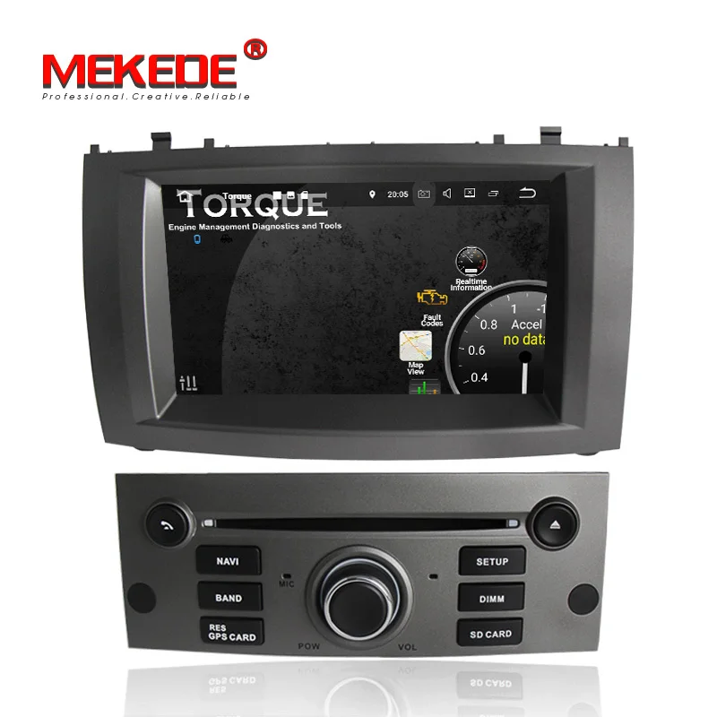Discount MKD-PX3 HD Android7.1 Quad-core car dvd player for Peugeot 407 2004-2010 with BT Radio GPS navigator wifi ipod free mic gift 3