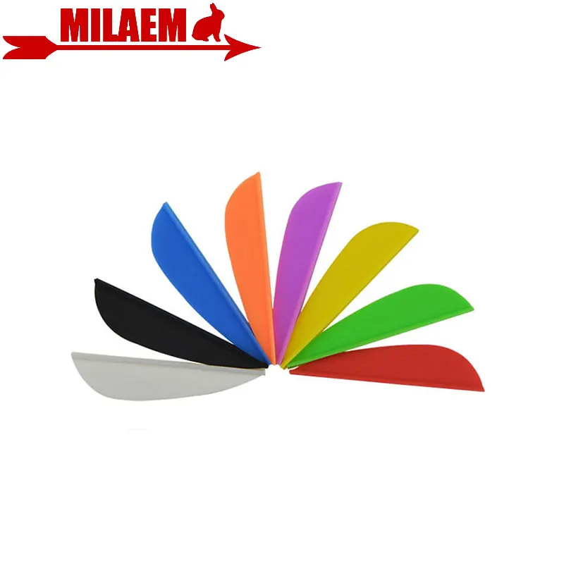 

500pcs 1.75 inch Archery Rubber Feather Drop Shape Fletching Vanes Carbon Woodon Bamboo Hunting Shooting Arrow Accessories
