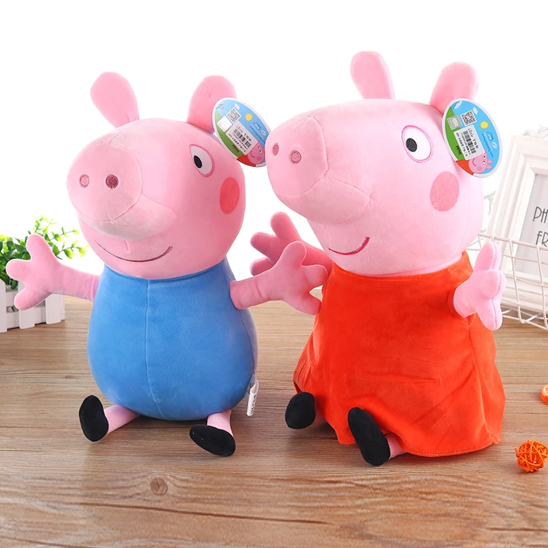 

Original 19 CM Peppa Pig George Mommy Pelucia Family Plush Toys Filled Toys Children's Birthday Gifts