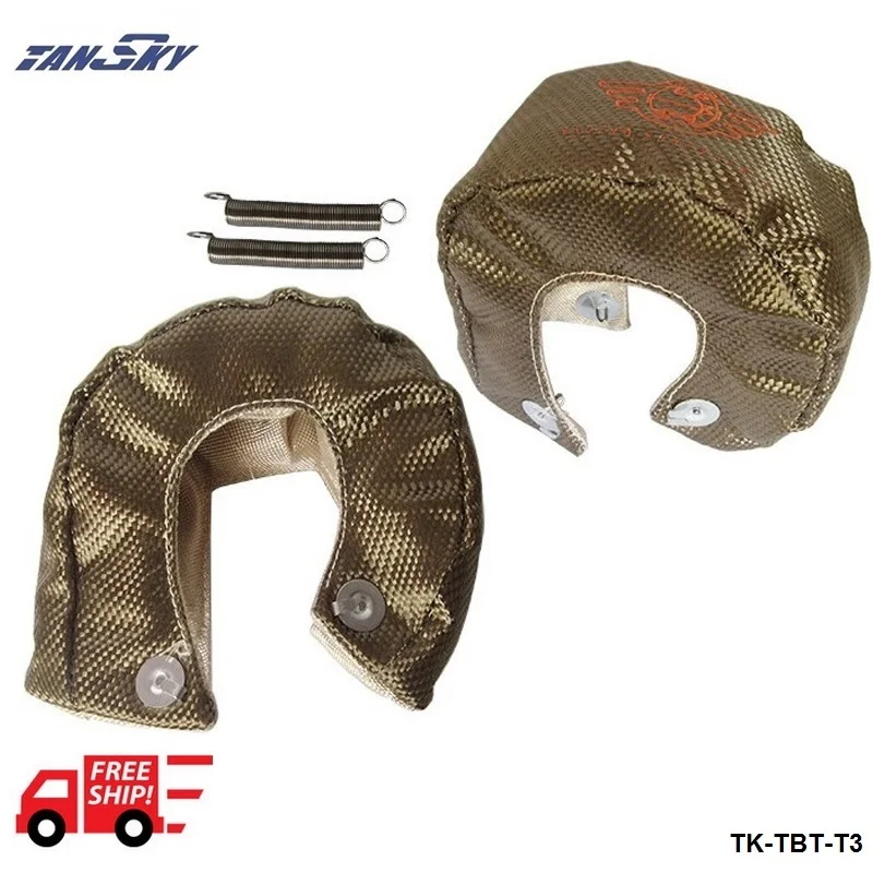 

TANSKY - RACING T3 T25 T28 GT25 GT30 GT35 TURBO/TURBOCHARGER TITANIUM HEAT-SHIELD WRAP BLANKET TK-TBT-T3-FS