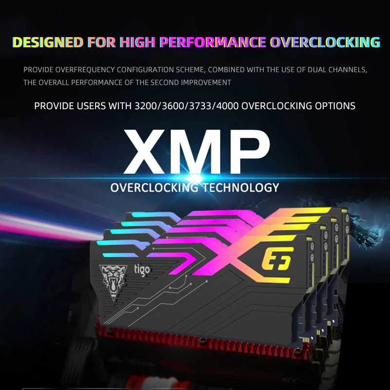 X6 Rainbow DDR4 3200 МГц 16 Гб(8 Гб* 2) игровая память для рабочего стола 288Pin 1,35 в XMP 2,0 ram RGB разгонная Память ram