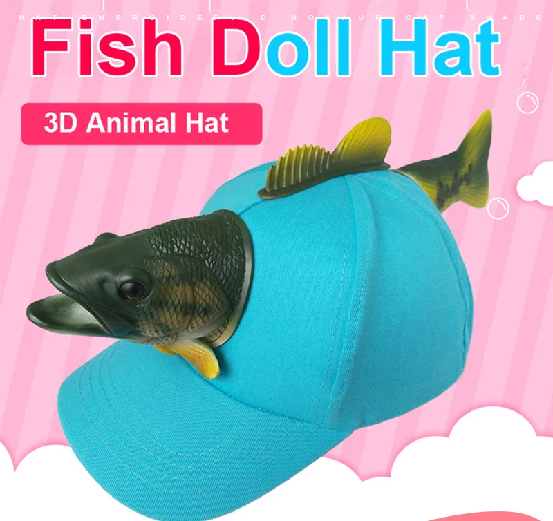 3d Fish Hat Women And Mens Winter Zoo 