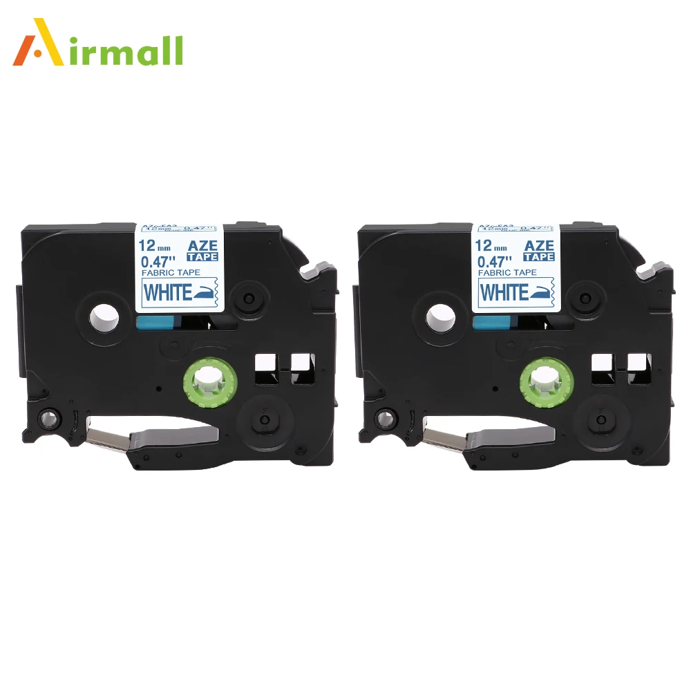 Airmall 2 шт. совместимый с TZeFA3 Brother железная тканевая лента TZe-FA3 12 мм синий белый для