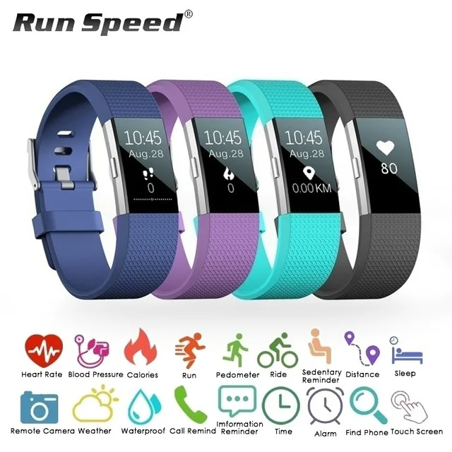 

S18 Smart Watch Waterproof Sports Heart Rate Blood Pressure Monitor Fitness Tracker Smart Wristband