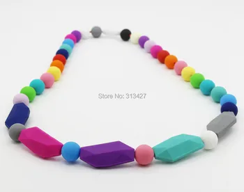 

Fashion Mommy Baby Silicone Teething Necklace,Chew teething necklace,fashion silicone necklace