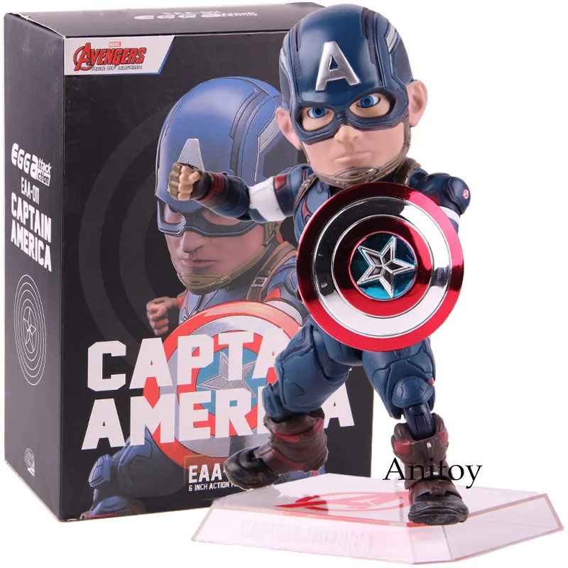 

Avengers Egg Attack Action Marvel Captain America Figure EAA-011 6 Inch Action Figure Beast Kingdom PVC Model Toy