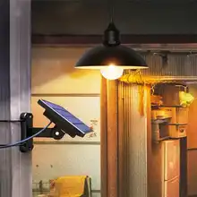 CLAITE, солнечная панель, светодиодный подвесной светильник в стиле ретро, люстра, садовая дорожная лампа для улицы, для двора, сада, дороги, улицы