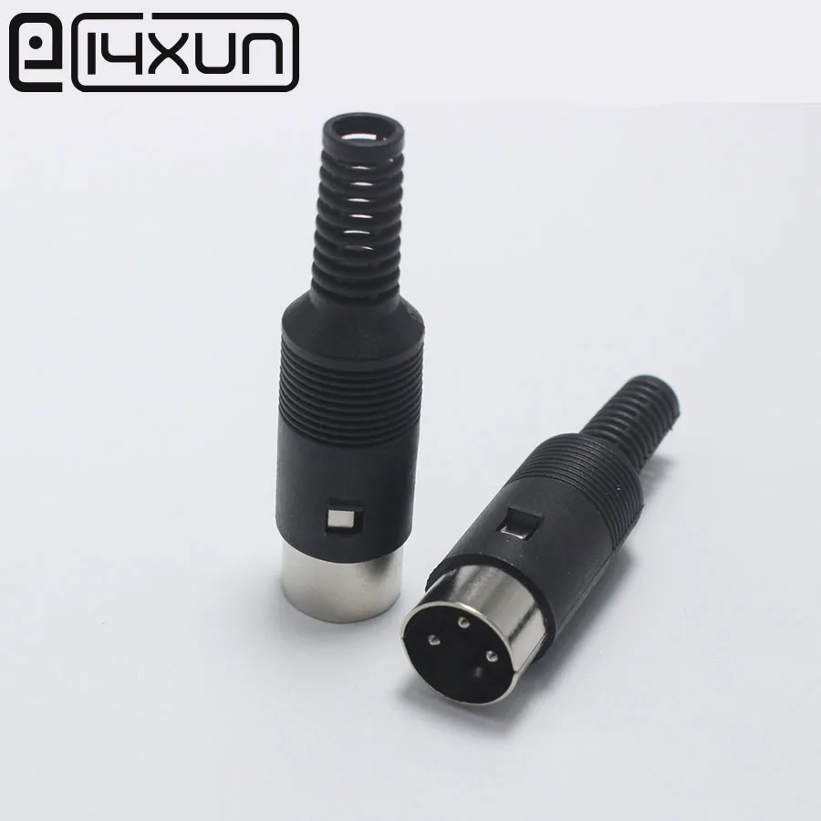 

1pcs/lot 3 Pin DIN Male Plug Connector with Plastic Handle 3 PIN DIN Wire Converter 3 PIN Plug DIN DIY Keyboard/Mouse Cable