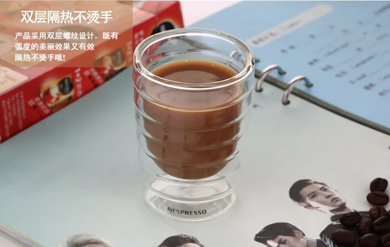Новая портативная Термокружка Nespresso Caneca с двойными стенками сывороточный