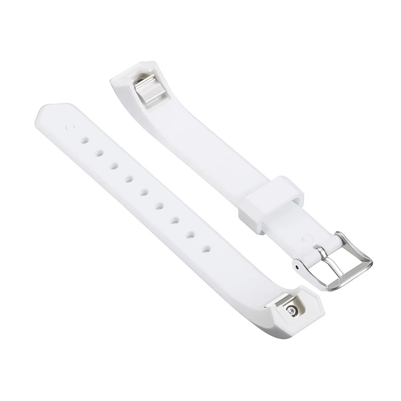 Sports Safety Replacement TPE Wristband Strap Metal Clasp Buckle For Fitbit Alta Bracelet Tracker Wrist Support Band Strap