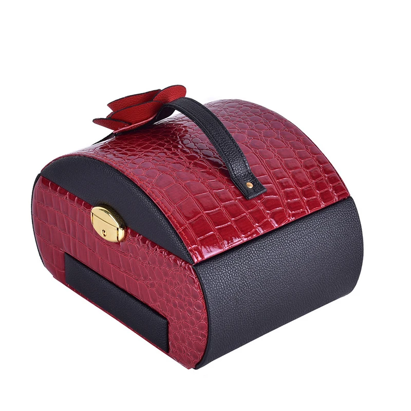 

2017 New design good looking 5 color to choose Make up Box Makeup Case Beauty Case Cosmetic Bag Multi Tiers Lockable Jewelry Box