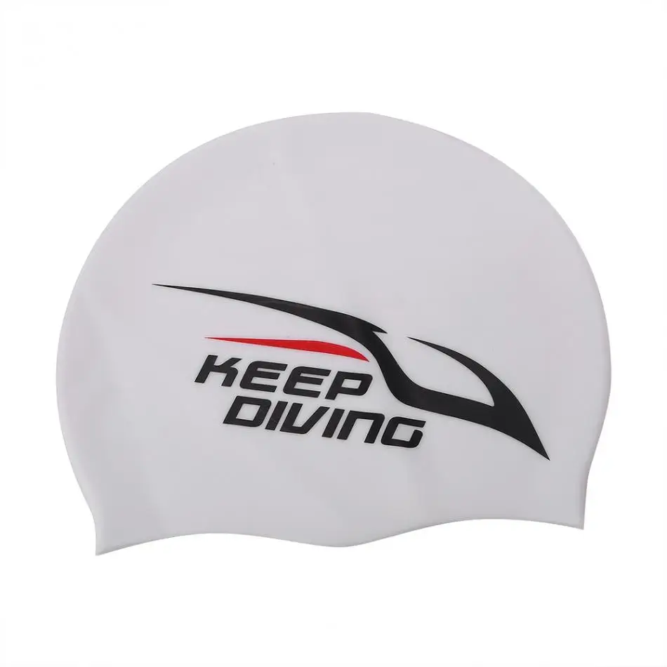 Гибкий водонепроницаемый силиконовый чехол для плавания для взрослых с защитой от длинных волос, шапка для взрослых детей и детей
