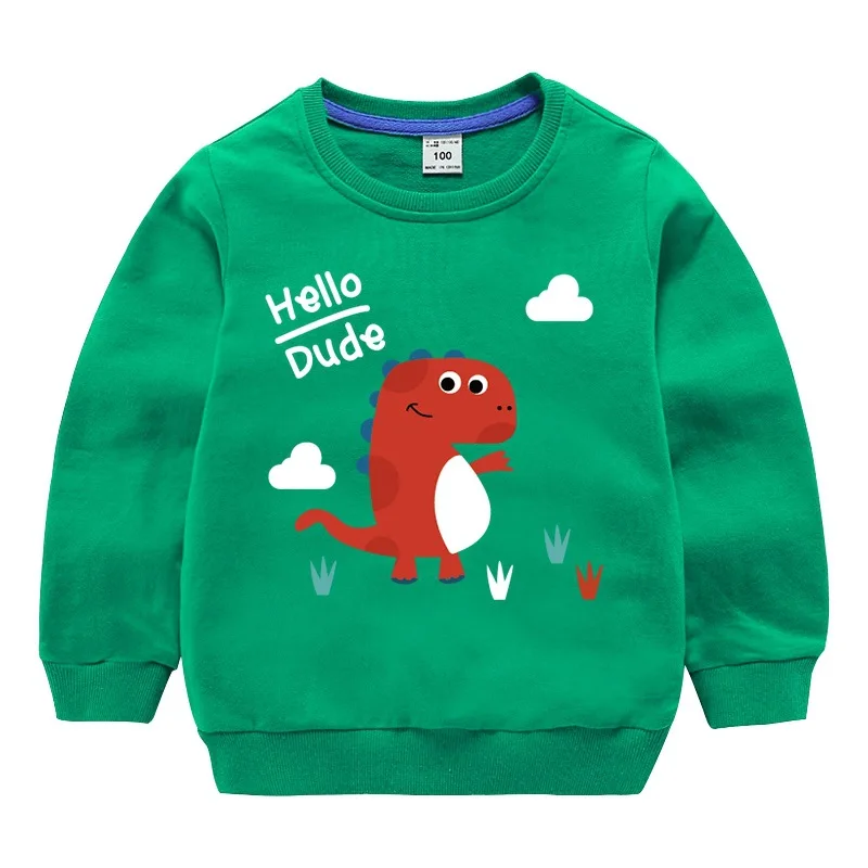 

Children's T-shirt Boys'New Dinosaur Clothes in Spring and Autumn 2019 Long Sleeve Top for Girls and Babies