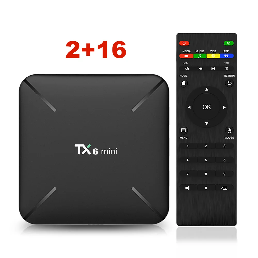 TX6MINI Android 9,0 Allwinner H6 Четырехъядерный 4K HD; Smart TV BOX USB 3,0 2,4G Wifi медиаплеер телеприставка VS X96 MINI 2GB 16GB - Color: 2g 16g