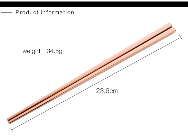 5 пар корейские розовые золотые металлические квадратные палочки для еды из нержавеющей стали бытовые дешевые палочки китайские столовые приборы Нескользящие палочки для еды
