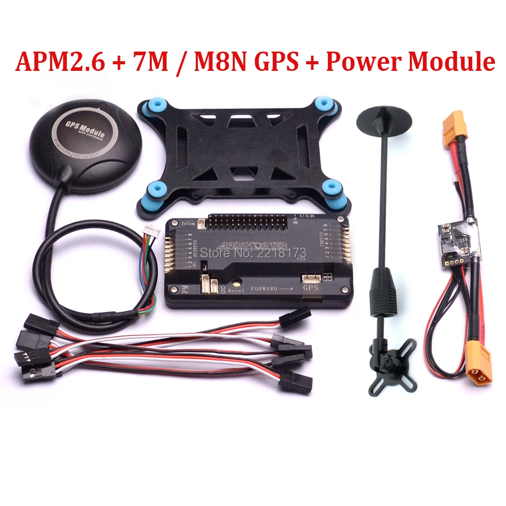 ArduPilot Mega APM2.6 APM 2.6 Flight Control Board 7M / M8N 8N GPS with compass GPS Holder Power Module For F450 X500 Quadcopter ArduPilot Mega APM2.6 APM 2.6 Flight Control Board 7M / M8N 8N GPS with compass GPS Holder Power Module For F450 X500 Quadcopter