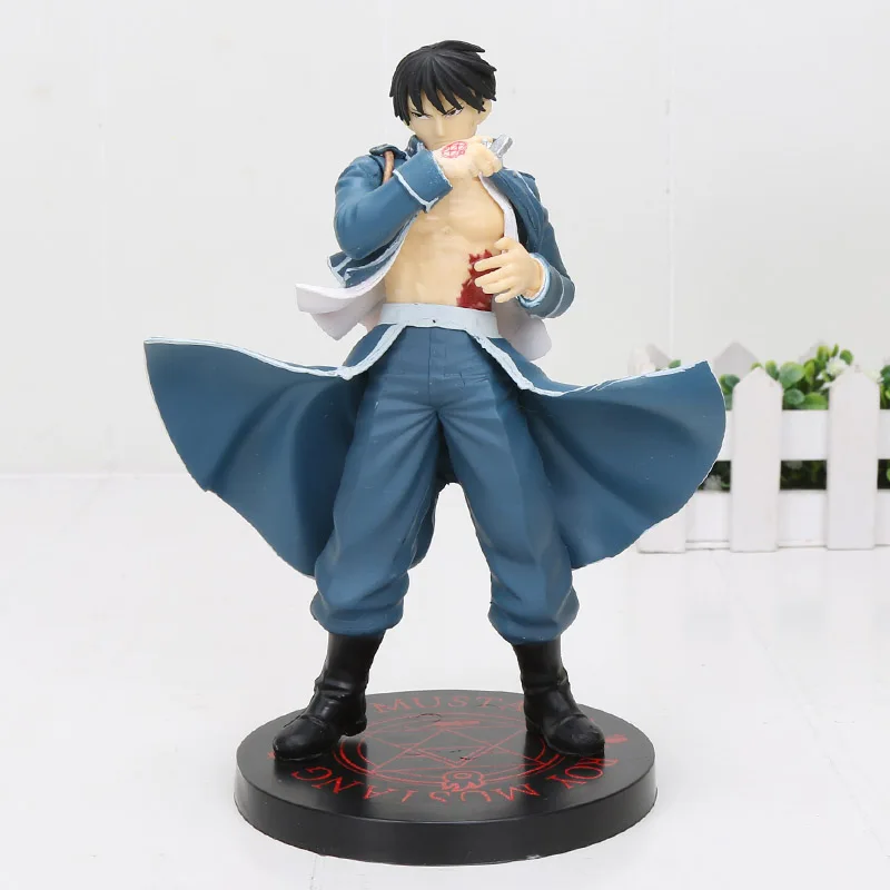 

18cm Fullmetal Alchemist Roy Mustang PVC Action Figure Collectible Model Toy Fullmetal Alchemist Figure