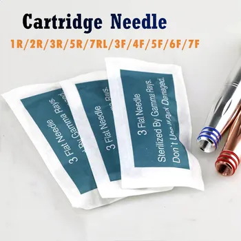

Free shipping 50Pcs D1R 1R 2R 3R 5R 3F 5F 7F 9NCartridge Needle Permanent Makeup Tattoo Needle For Liberty and Charmant Machine