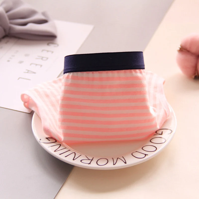 Трусики женские хлопковые в полоску 4 шт./Лот 2018|girls panties|panties fashionpanties striped |