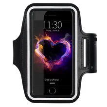 Для бега спортивные наручные Ремешки для мобильных телефонов для iPhone 7, 6, 6 S, 5 S 5 SE чехол общего Фитнес спортивная сумка-повязка на руку Для мужчин Для женщин перчатки без пальцев, сумка 4,7"