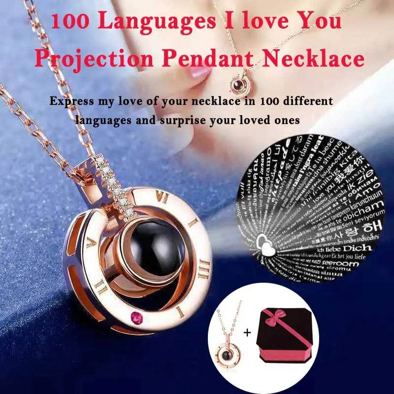 100 языков I love you прожекторный подвесной вечерние свадебные сувениры Для женщин