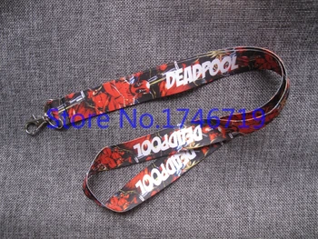 

Free Shipping 100 Pcs Deadpool Mobile Phone Neck Straps Neck Strap Keys Camera ID Card Lanyard S-8