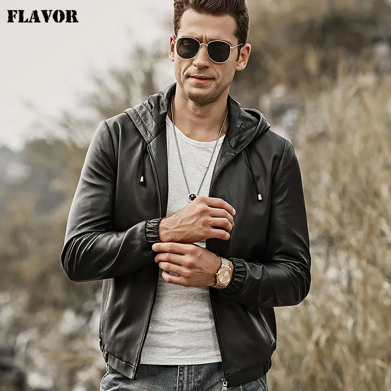 Veste Moto Homme Cuir Véritable D'agneau Argenté - Star Collection, Slim, Fermeture éclair
