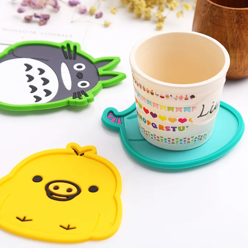Antiskid Cup Mat Coasterl Cute Animal cushion Continental Heat Insulation Mat Table Bowl Easy To Wash OM7004