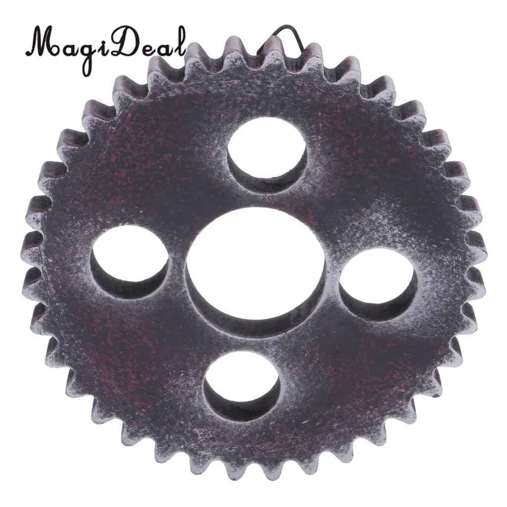MagiDeal 12cm Vintage Wood Steampunk Gear Home Bar Cafe Craft Art Vintage  Style Wall Decorations #A