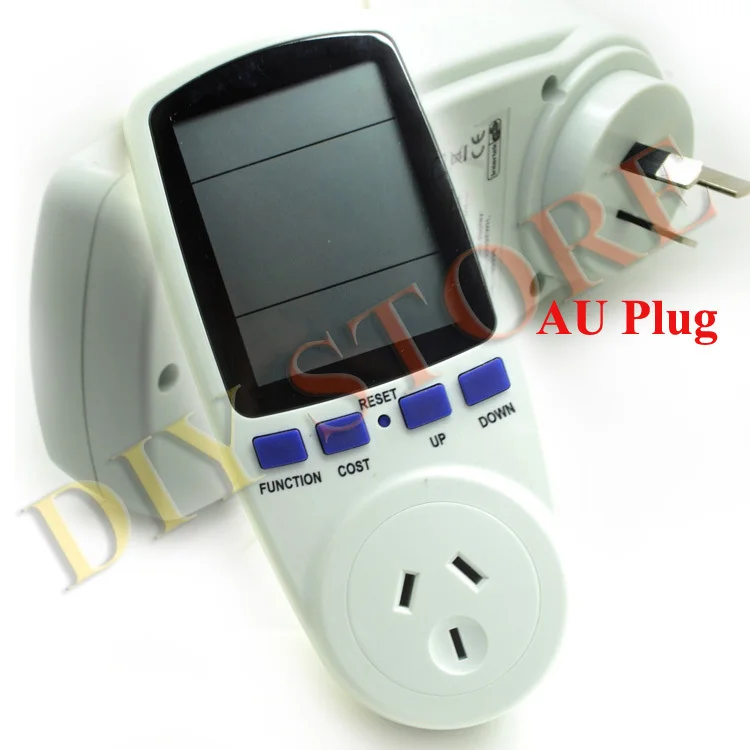 AU Plug Power Meter Energy Monitor Watt Wattage Voltage Amps Meter