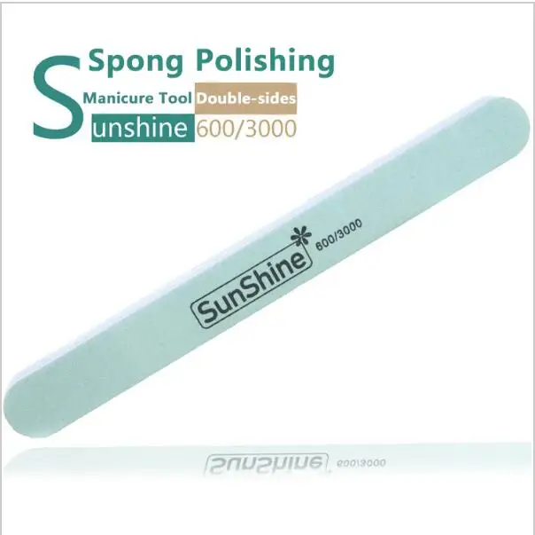 600/3000 Sunshine губка буфер для лака ногтей мягкие напильники полировки оборудование