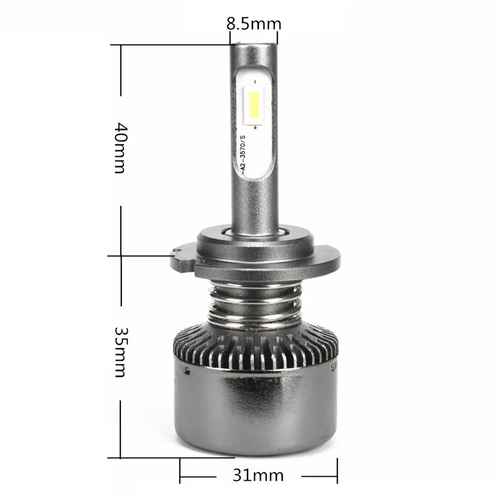 Вдлительную A3 H4 H7 9005 9006 автомобильная светодиодная лампа для фары H1 H9 H3 H8 D1S H1 D4S D2S D3S 80 Вт 16000LM налобный фонарь светодиодный лампы Противотуманные фары 6000K