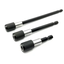 3 шт./компл. 1/" Ударный привод хвостовик Быстрый карман для мелочи шестигранный битный патрон адаптер хром ванадиевой стали шестигранный хвостовой переходник