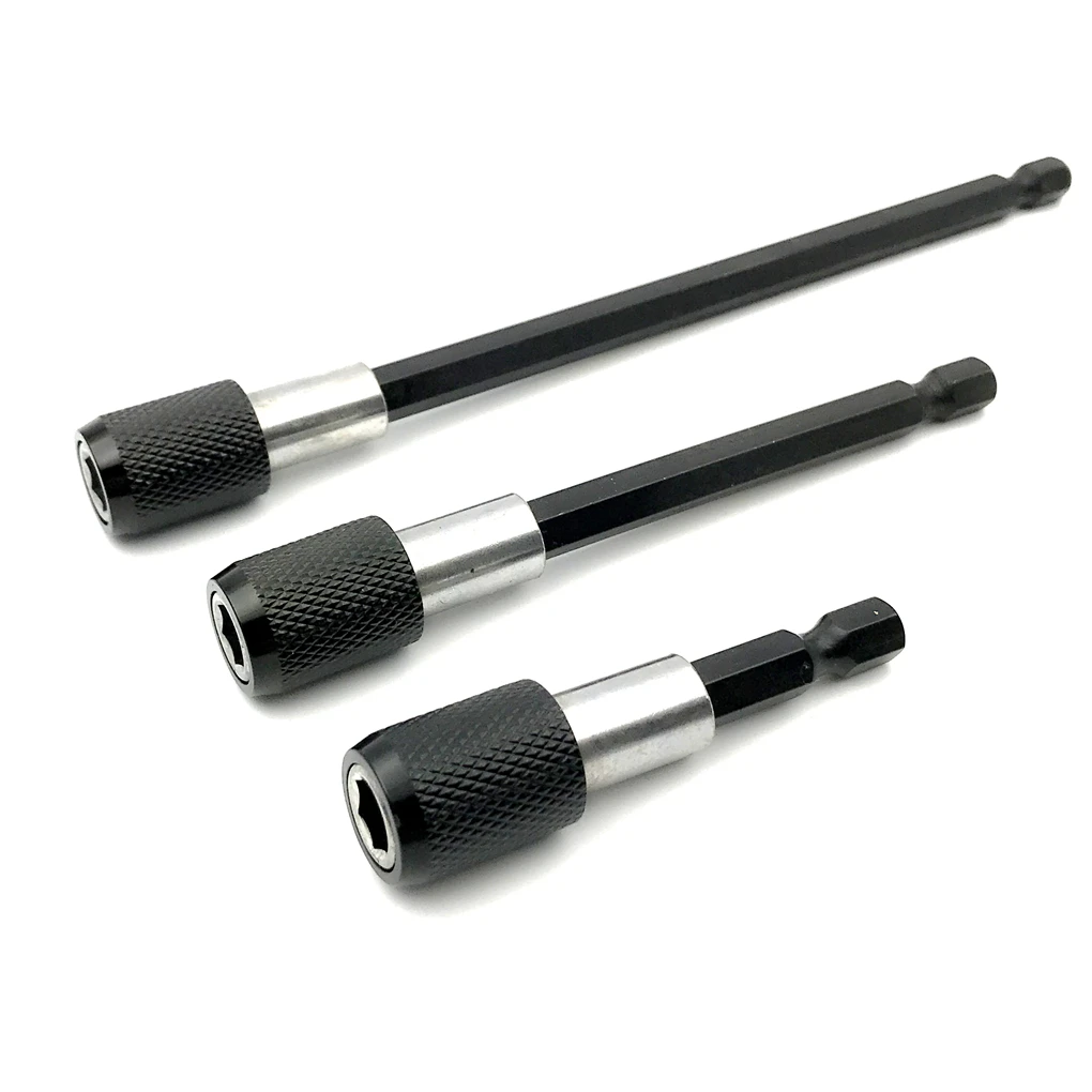 

3pc/set 1/4" Impact Drive Shank Quick Change Holder Hex Bit Drill Chuck Adapter Chrome Vanadium Steel Hex Shank Adaptor