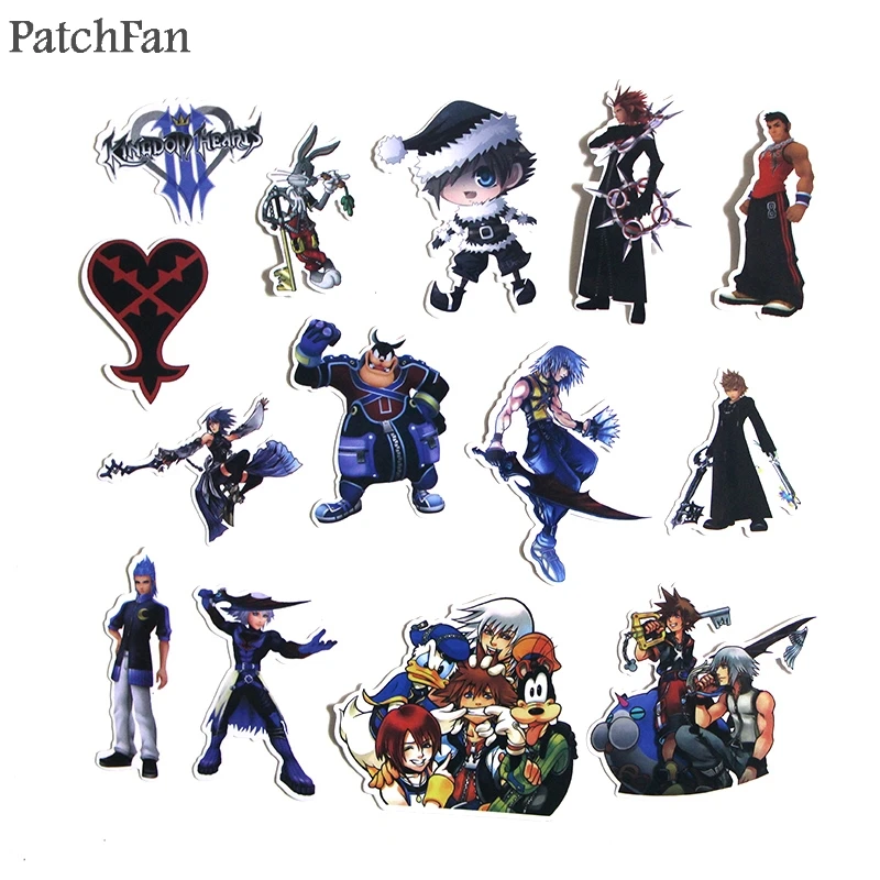 Patchfan 50 шт., креативные значки Kingdom hearts, декоративные наклейки для стен, блокнот, чехол для телефона, альбом для скрапбукинга A1414