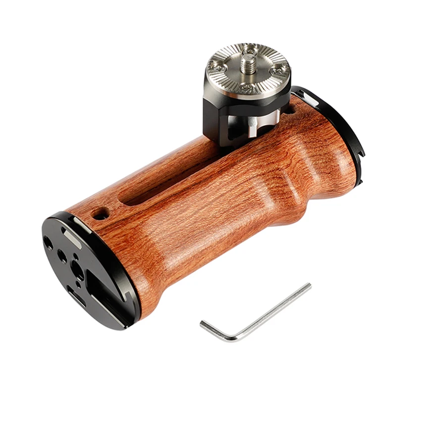 

CAMVATE Select Wooden Side Handle With ARRI Rosette M6 Mount For DSLR Camera / Camcorder Cage Rig C2137