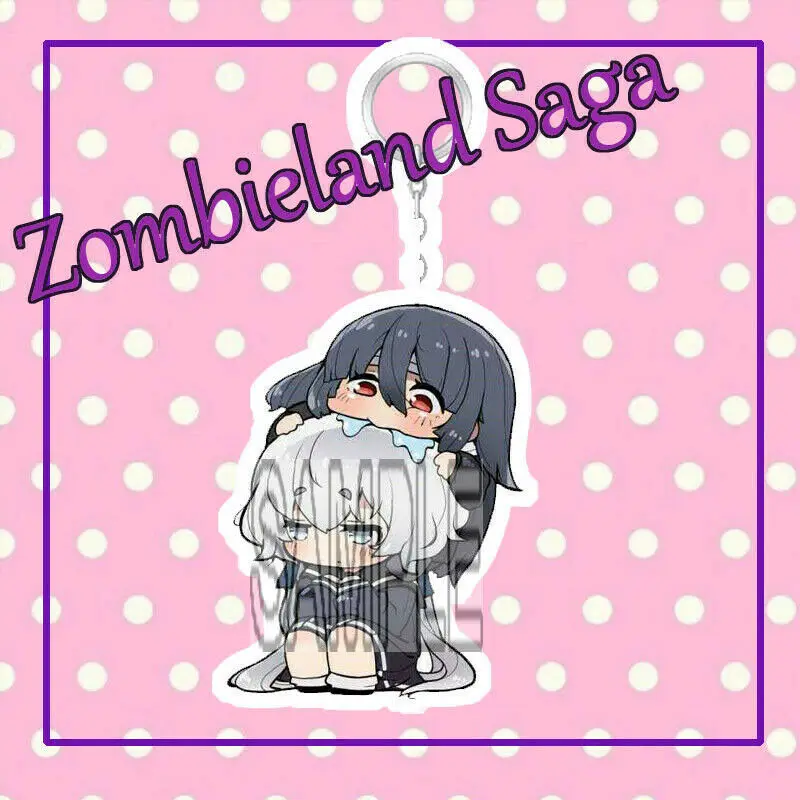 Аниме Zombieland Saga Zombie Minamoto Sakura акриловый брелок ремешок Рисунок 6 см