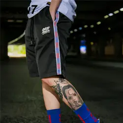 OSCN7 повседневное хип хоп Уличная печати мужские свободные шорты 2019 Летняя мода High Street Бермуды короткие треники для мужчин 9081