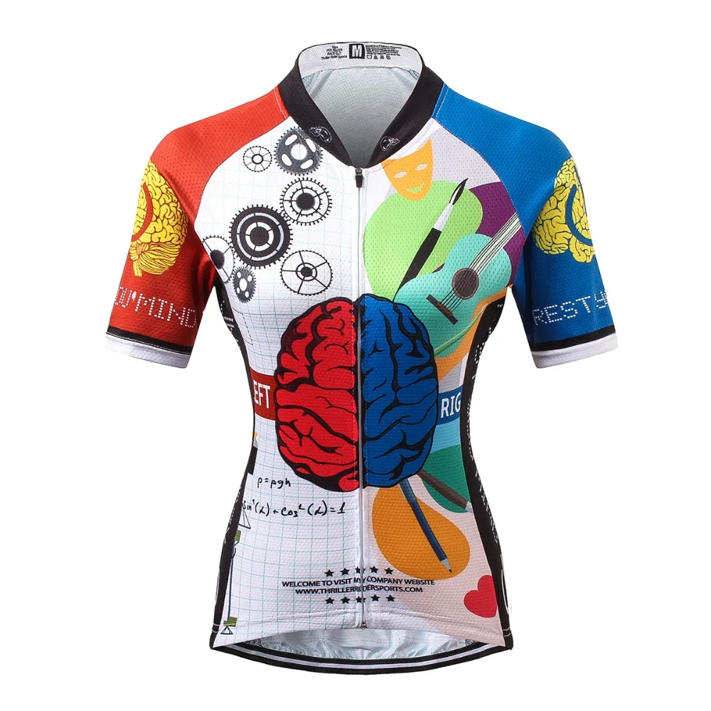 

THRILLER RIDER SPORTS TRS-W0072 Womens Cycling Jersey Cycling Clothing Bike Shirt Size S to 5XL