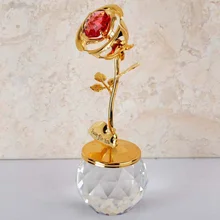 Mother's Day Crystal Rose Valentine's Day Gifts Home Garden Decoration Flower Crafts Figurines Miniatures Rose Mother's Day Crystal Rose Valentine's Day Gifts Home Garden Decoration Flower Crafts Figurines Miniatures Rose