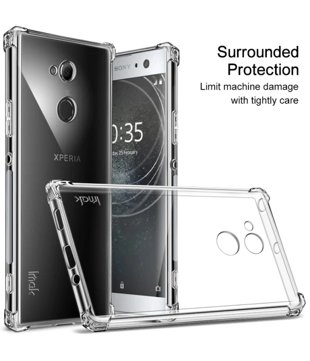 Кристальная задняя крышка для sony Xperia XA2 чехол Funda sony Xperia XA2 ультра 360 Защита TPU для sony XA2 чехол Xperia XA2 Plus XA 2