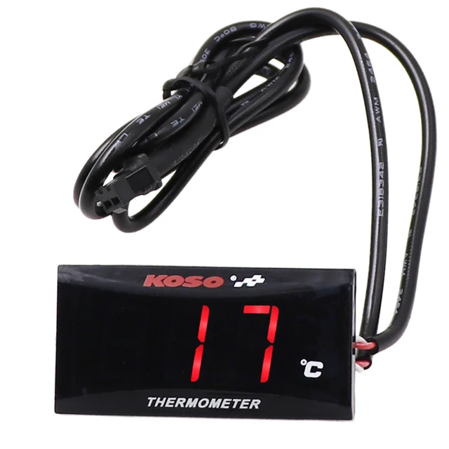 Motorrad Koso Wassertemperaturanzeige Mini-Meter-Thermometer Moto Universal  für Xmax300 Cb400 Mt 07-09 Sensor Scooter Racing