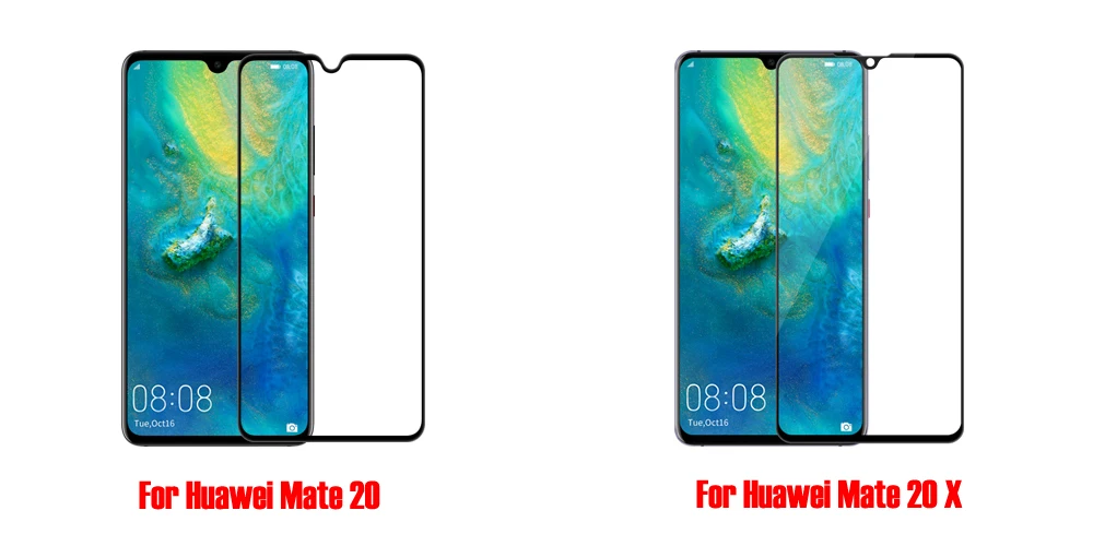 Huawei Mate 20 X антибликовое закаленное стекло экран протектор Nillkin XD CP+ MAX Защитное стекло для Huawei Mate 20