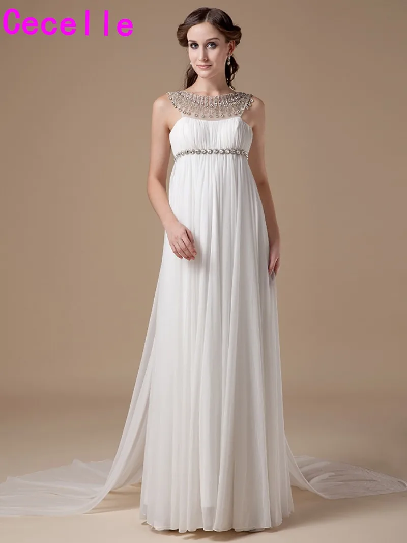 Real Photo 2017 Informal Chiffon Maternity Wedding Dresses Gowns