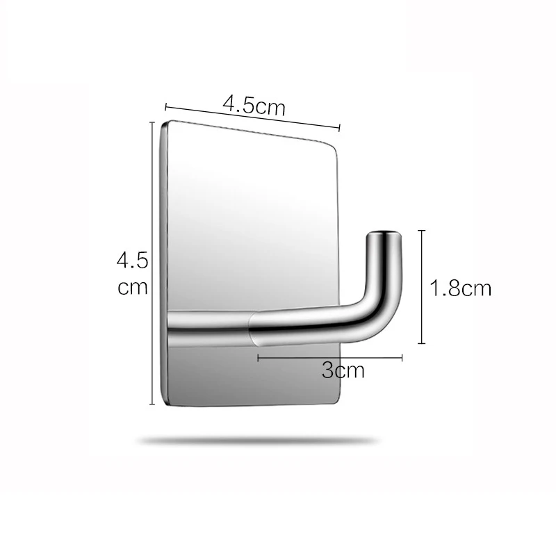 Vacclo крючок для хранения из нержавеющей стали, клейкий настенный крючок, вешалка для кухонной ванны, держатель для ключей, органайзер для ванной комнаты