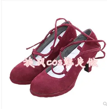 

Queenie Goldstein Shoes Cosplay Fantastic Beasts The Crimes of Grindelwald Cosplay Boots High Heel Red Shoes Custom Made