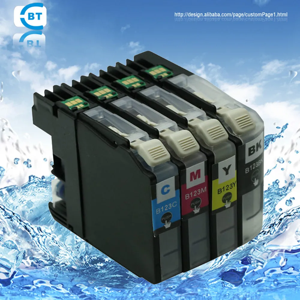 4 шт. совместимый картридж brother LC123 lc123xl для принтера MFC J4510DW/J4410DW/J4610/J4710DW/J4110DW|ink