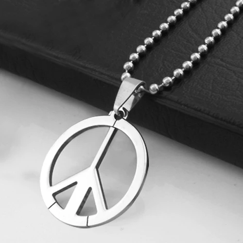 Attractive Men Stainless Steel Peace 
