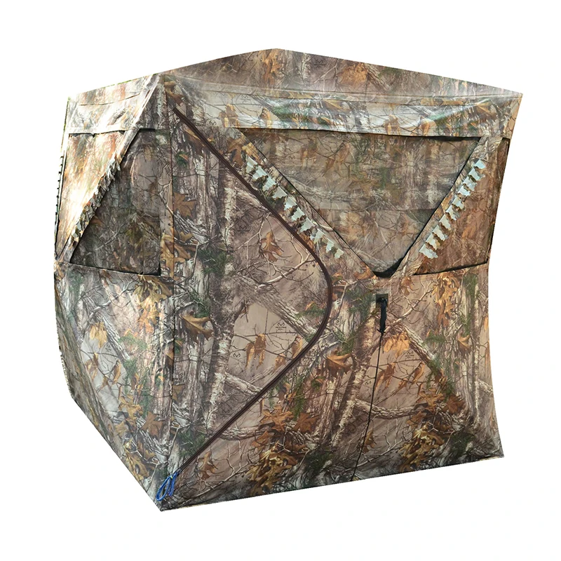 

Pop-up Portable 2 Person Ground Hunting Blind, Camo Polyester Hunting Tent